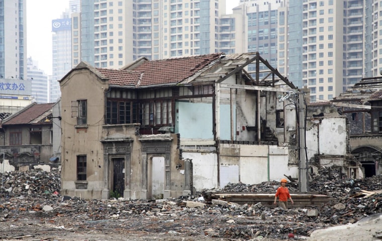 Image: Houses demolished for new construction in China