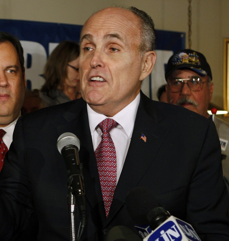 Image: Rudy Giuliani, Chris Christie