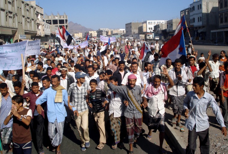 Image: Yemeni protesters