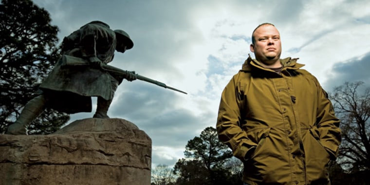 Image: Peake earned his bachelor's online while serving with the U.S. Army in Afghanistan
