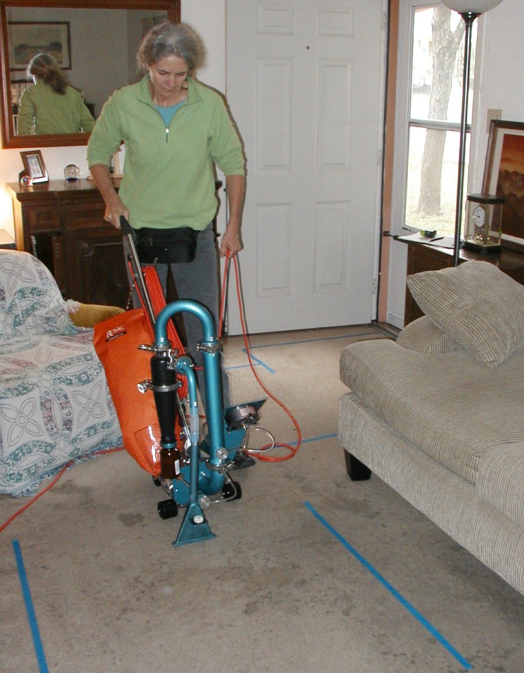 The Austin apartment shot showing the vacuuming is from the house dust study.