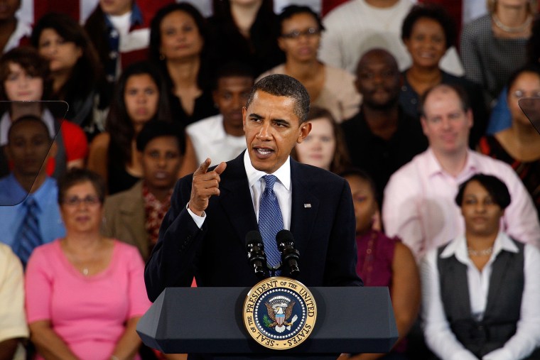 Image: Obama Hosts Town Hall Meeting In New Orleans