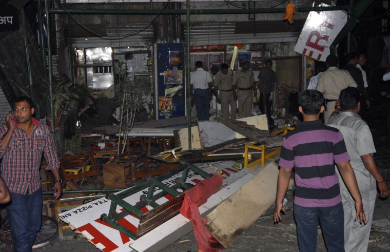 Image: Bakery hit by blast in Pune, India