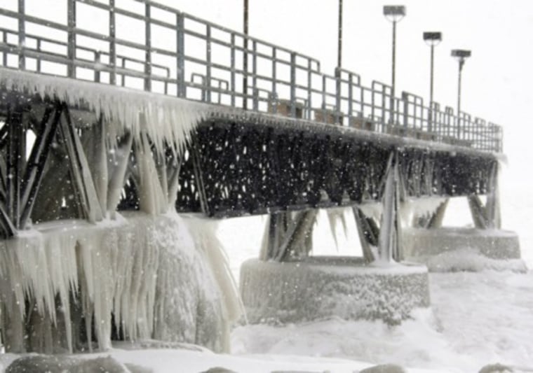 Image: Frozen pier
