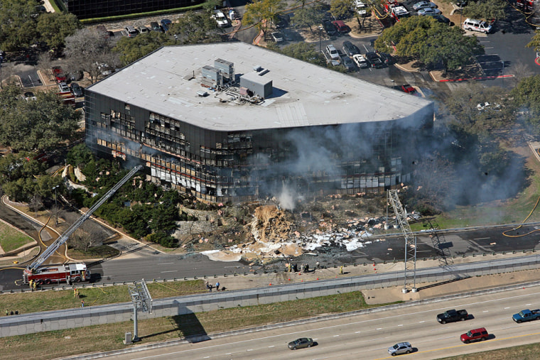 Image: Austin man flies plane into office building