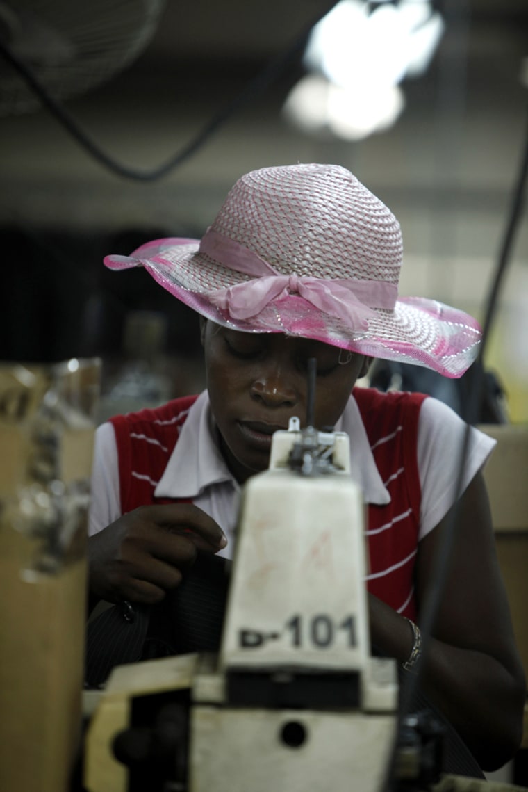 Image: DKDR Haiti garment assembly factory