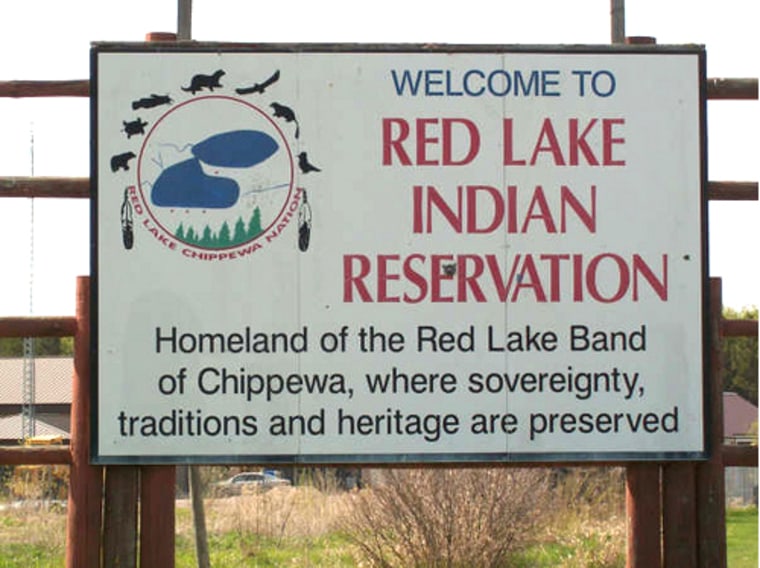 Image: Reservation sign on south boundary, Hwy 89.