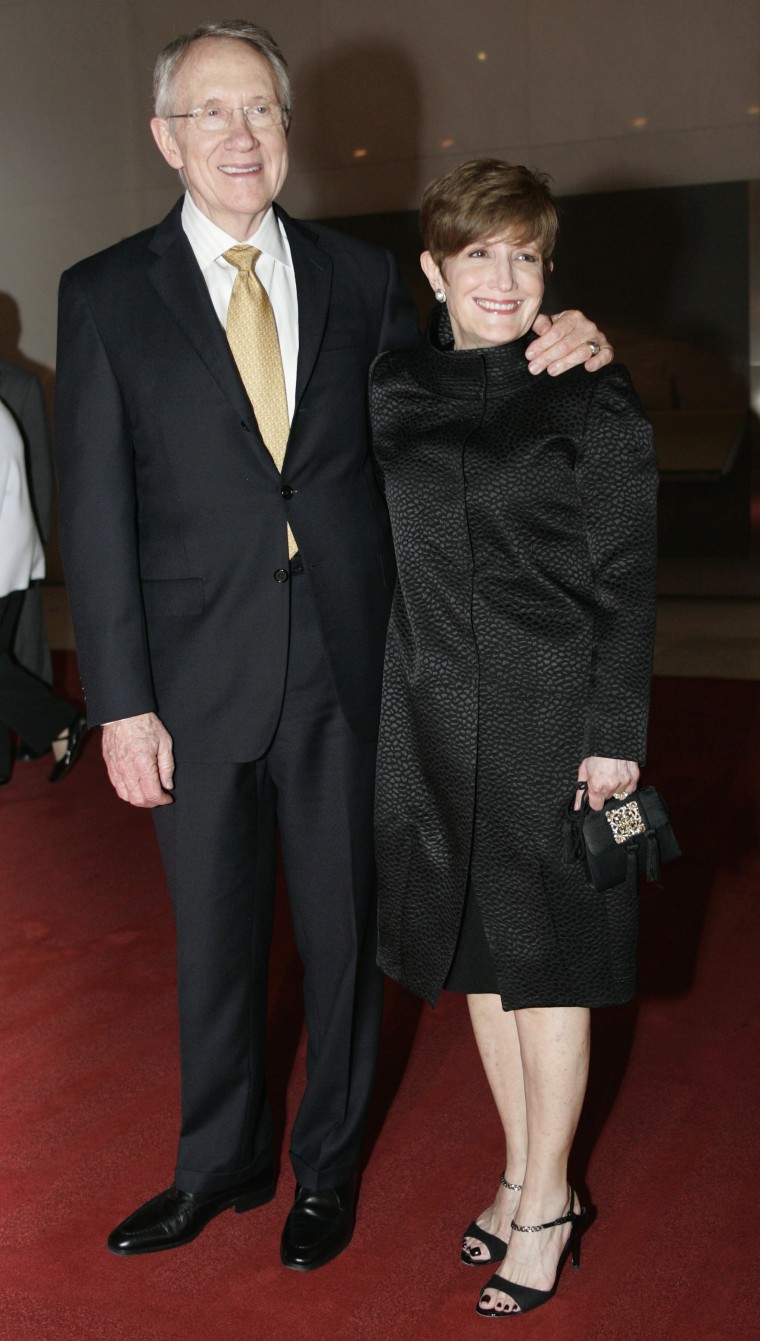 Image: Harry Reid and wife Landra Gould