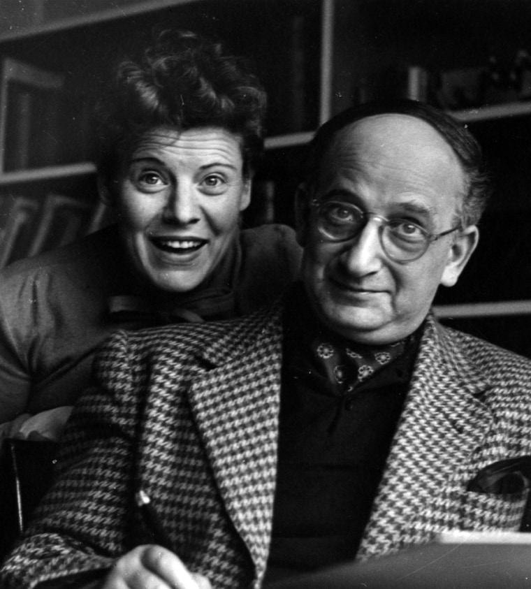 Image: Margret Rey, left, and her husband H.A. Rey, creators of the \"Curious George\" children's books