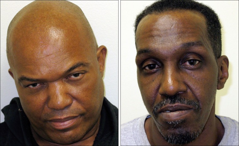 Lee Evans, left, and Philander Hampton were charged with murder and arson in the deaths of five teens in 1978.