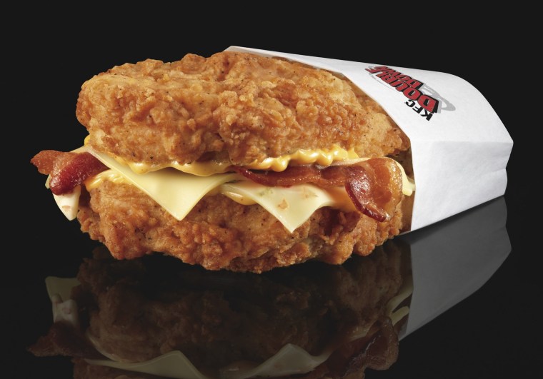 Image: KFC's new Double Down sandwich.