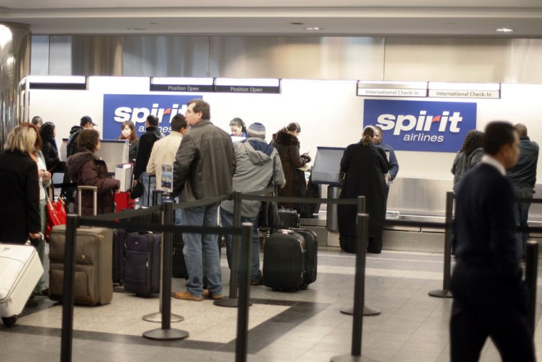 Image: Ticket counter for Spirit Airlines