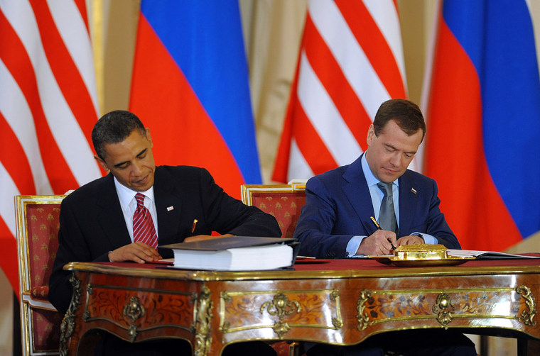 Image: Barack Obama, Dmitry Medvedev