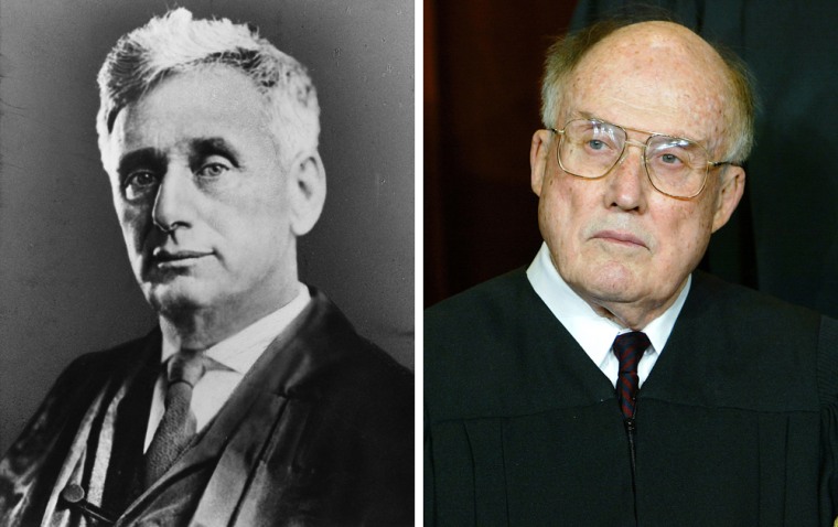 Image: Supreme Court Justices Louis Brandeis and William Rehnquist