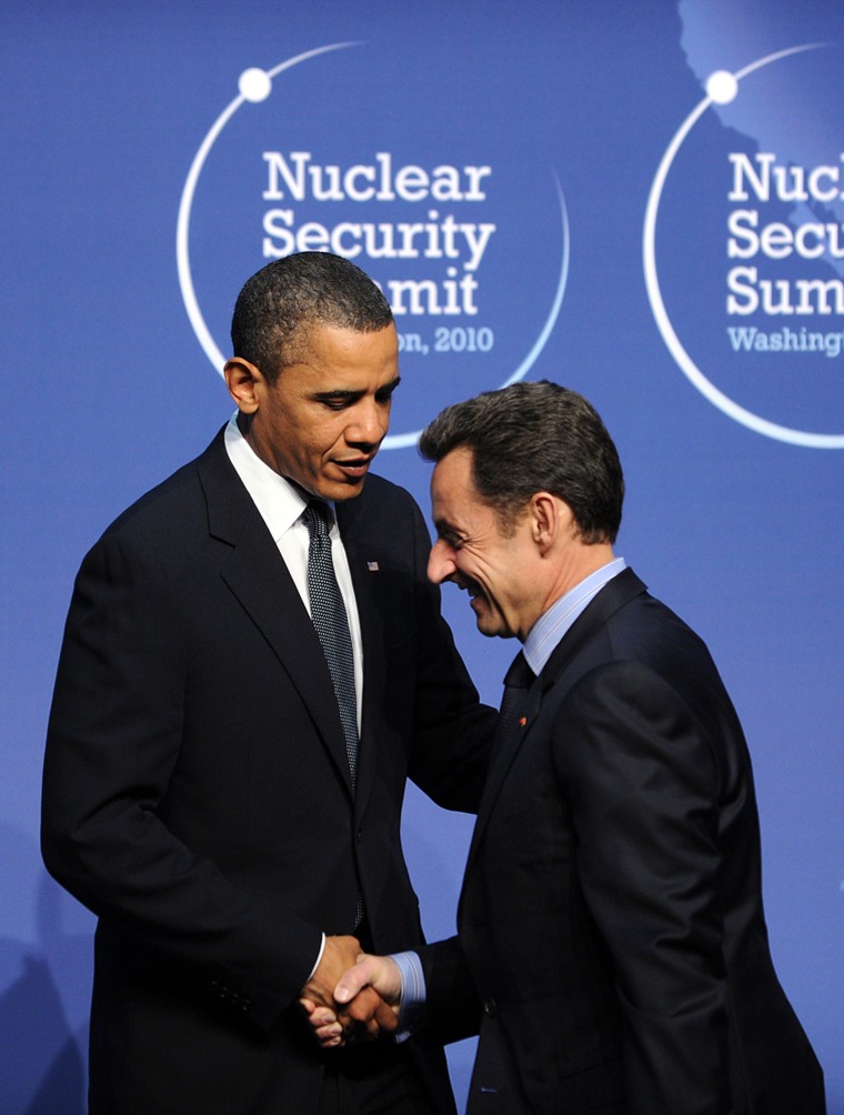 Image: Barack Obama, Nicolas Sarkozy
