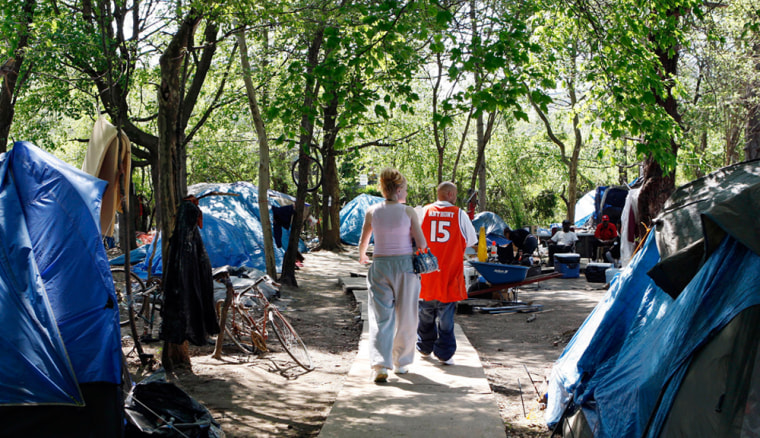 Image: Tent city in Camden, N.J.