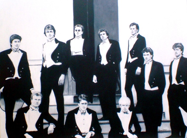 Image: Bullingdon Club painting