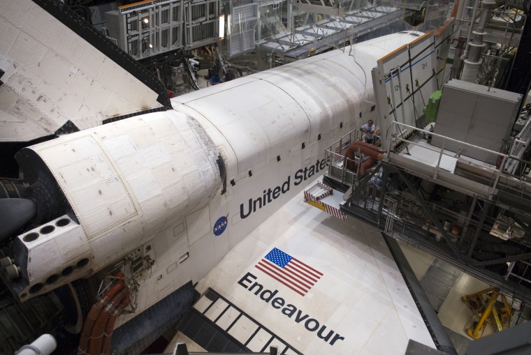 Image: Endeavour at Orbiter Processing Facility