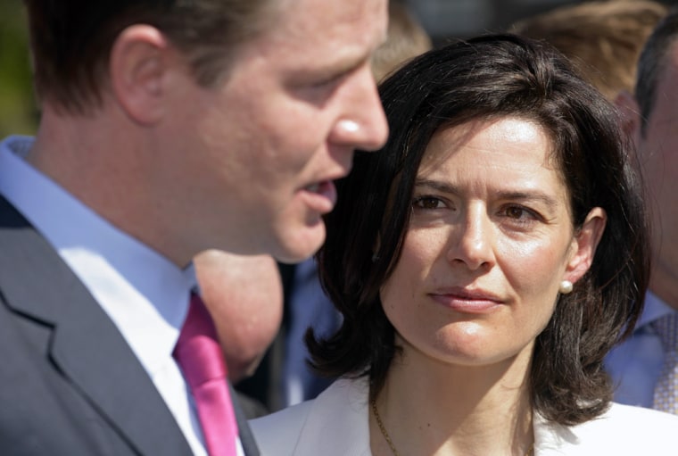 Image: Nick Clegg with his wife Miriam Gonzalez Durantez