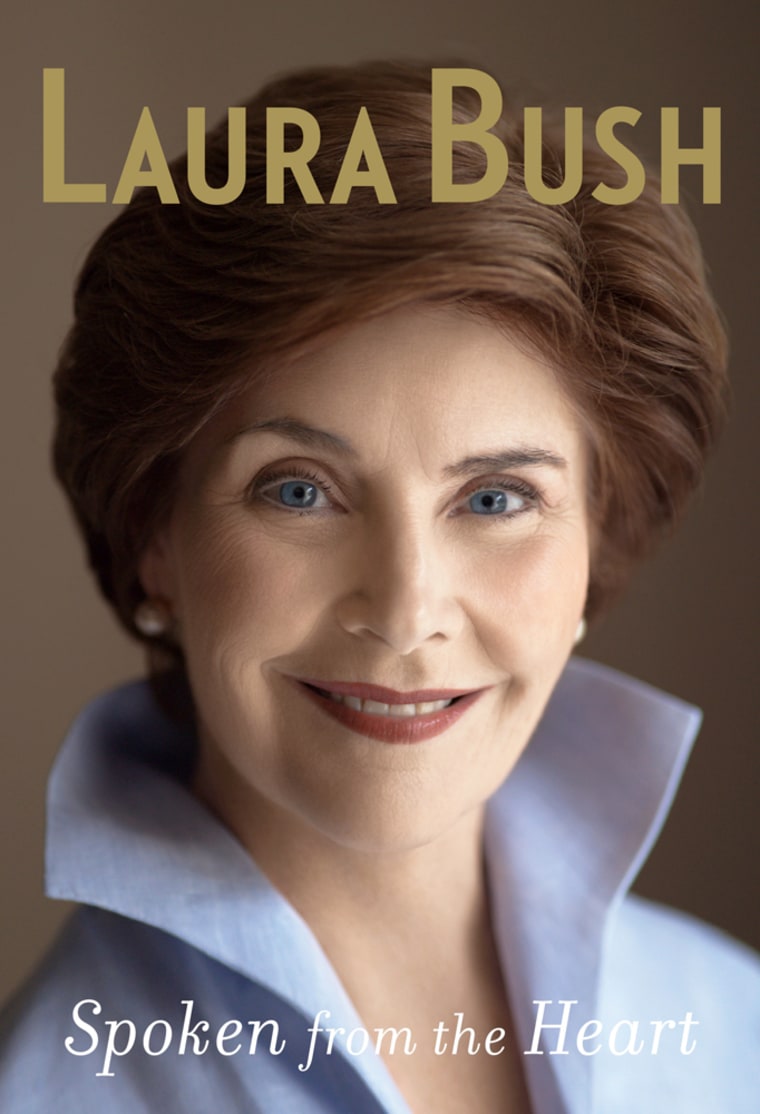 Image: Cover of Laura Bush's memoir \"Spoken from the Heart