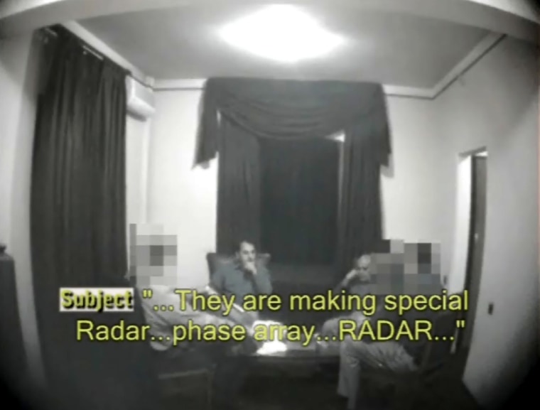 In this screen grab from surveillance video, Amir Hossein Ardebili, 36, is seen negotiating with undercover U.S. agents during a sting operation in Tbilisi, Georgia.