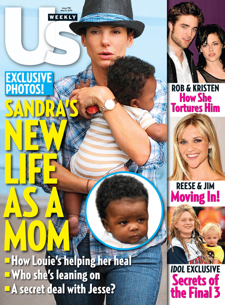 Image: Sandra Bullock and baby