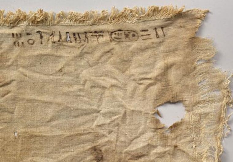 Image: Leftover linen from Tut's tomb
