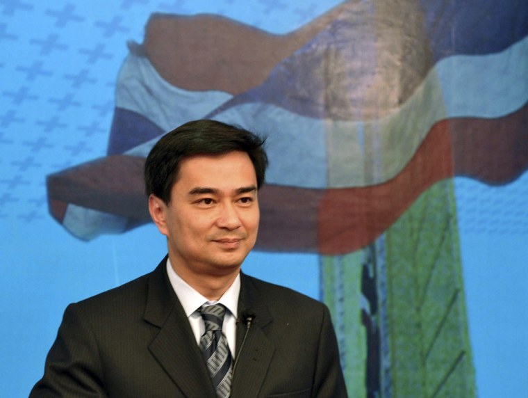 Image: Thailand's Prime Minister Abhisit Vejjajiva
