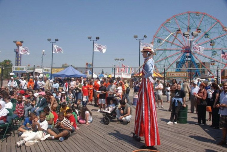 Image: Coney Island boardwalk in Brooklyn, N.Y.