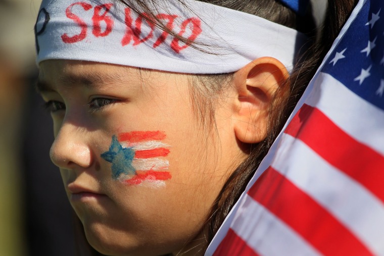 Image: Phoenix March And Rally Protests New Arizona Immigration Law