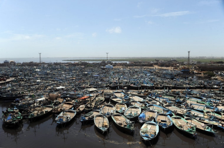 Image: Fishing boats in Karachi