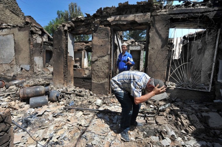 Image: Burned out home in Osh, Kyrgyzstan