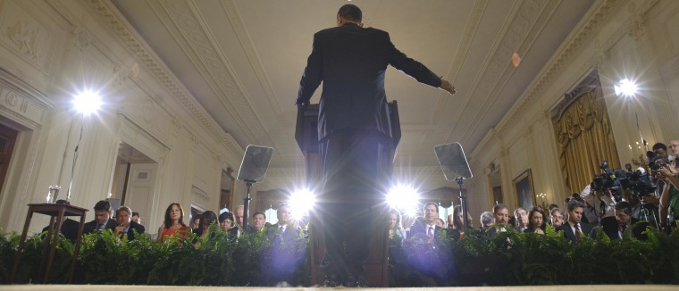 Image: US President Barack Obama speaks during