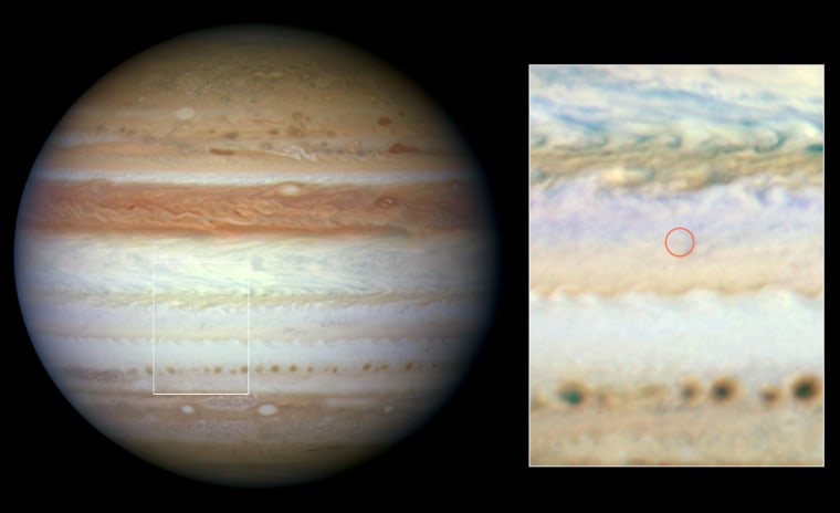 Image: Flash aftermath on Jupiter