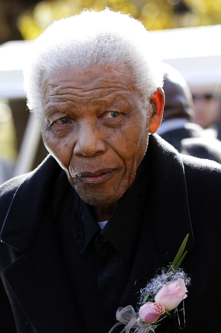 Image: Former South African President Nelson Mandela