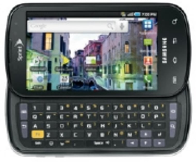 Image: Samsung Epic with slider keyboard pulled out