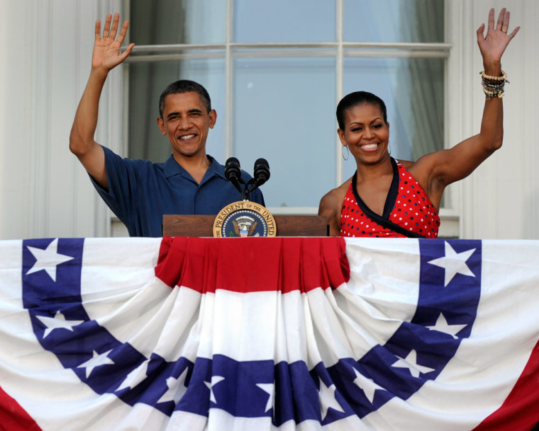Image: U.S. President Obama and first lady Michelle