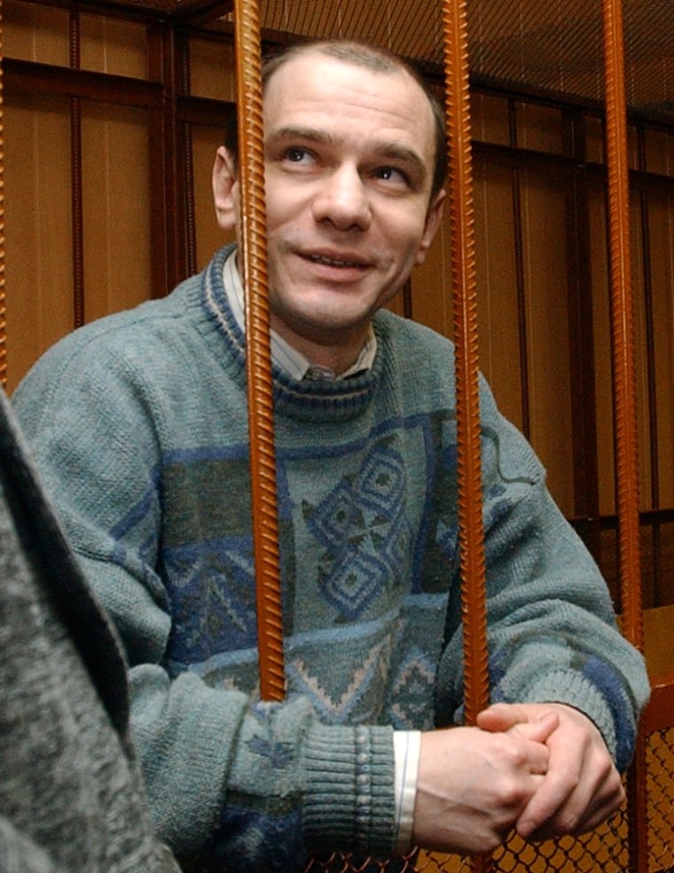 Image: Russian nuclear weapons expert Igor Sutyagin in a Moscow court