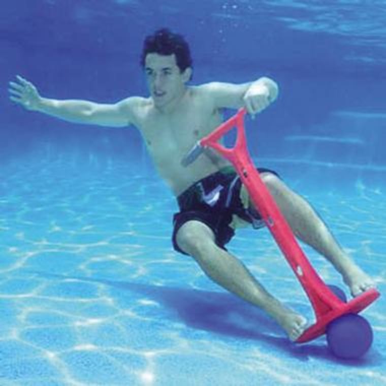 An Underwater Pogo Stick is just one of the many items available for purchase from SkyMall.