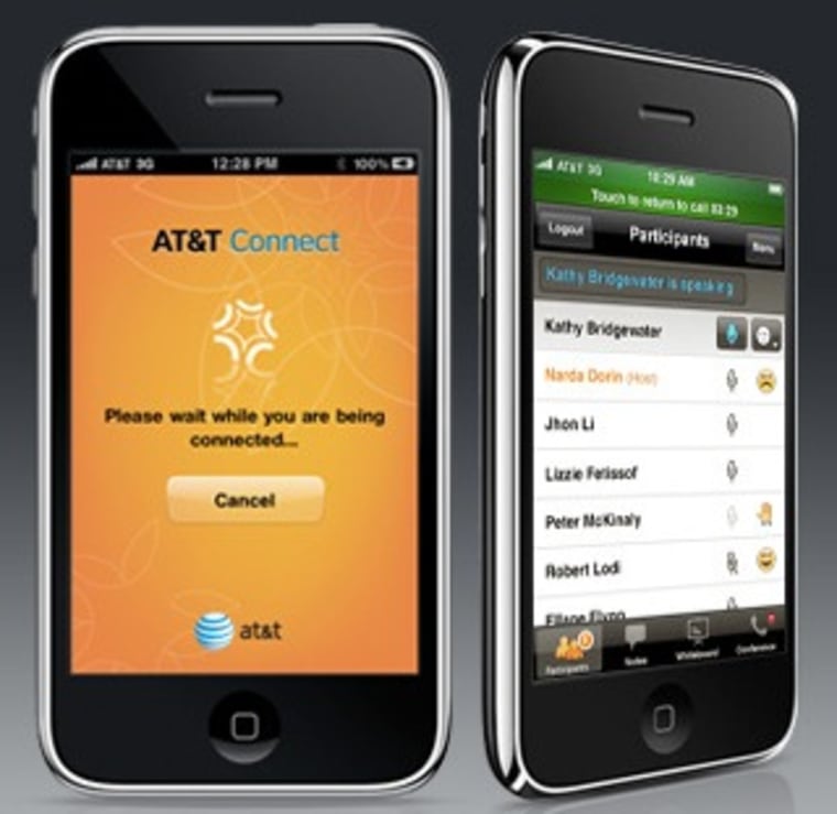 AT&T Connect Mobile is one of the apps offered for the iPhone.