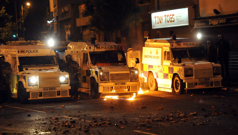 Image: Rioting in Belfast