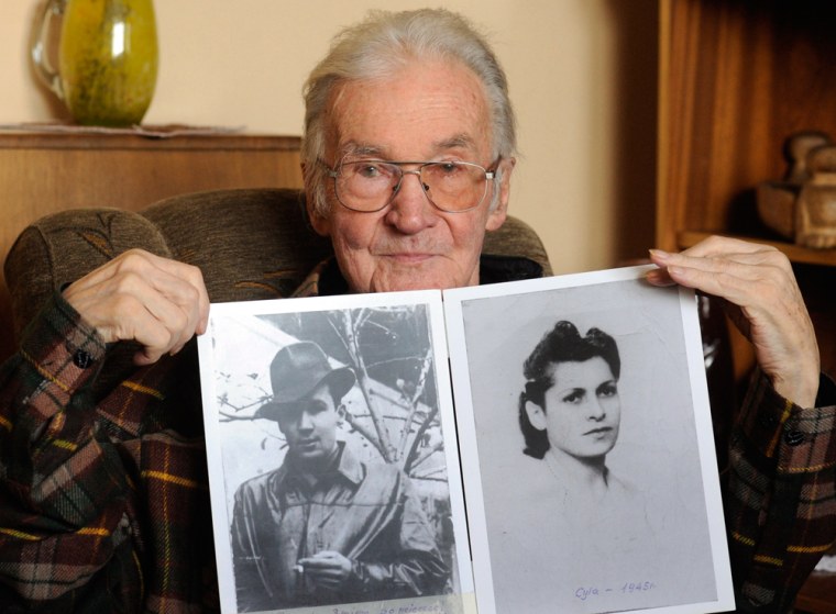 Image: 66 years ago Jerzy Bielecki, then an Auschwitz Birkenau prisoner, escaped from the death camp with his Jewish girlfriend, Cyla Cybulska
