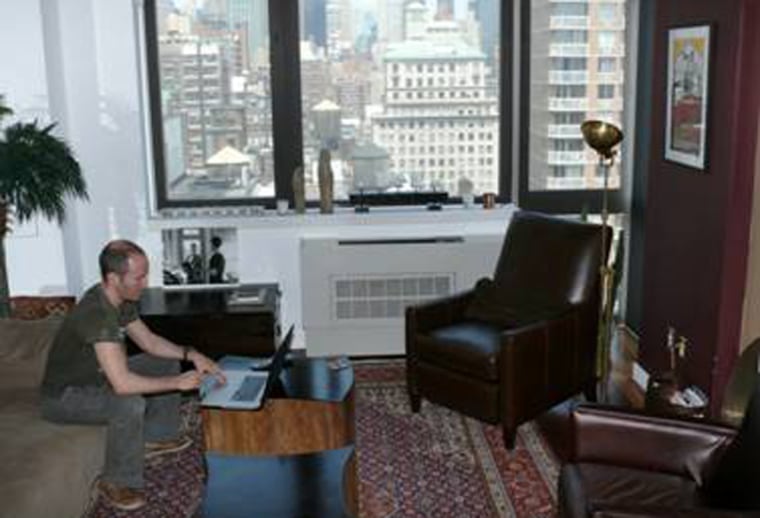 Murray Gold in his New York City apartment