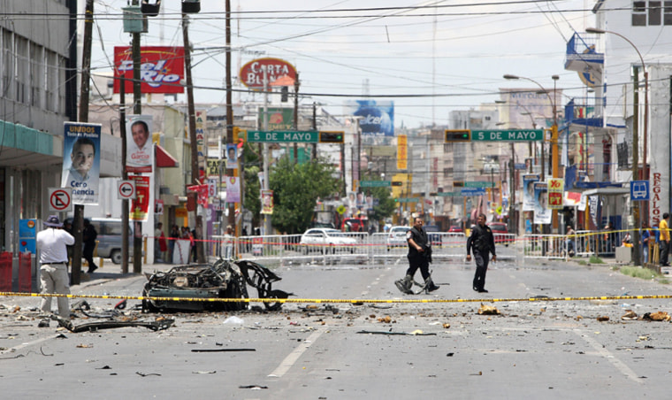 Image: Car bomb in Mexico