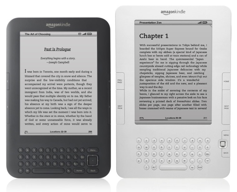 Image: New and old Kindles side by side