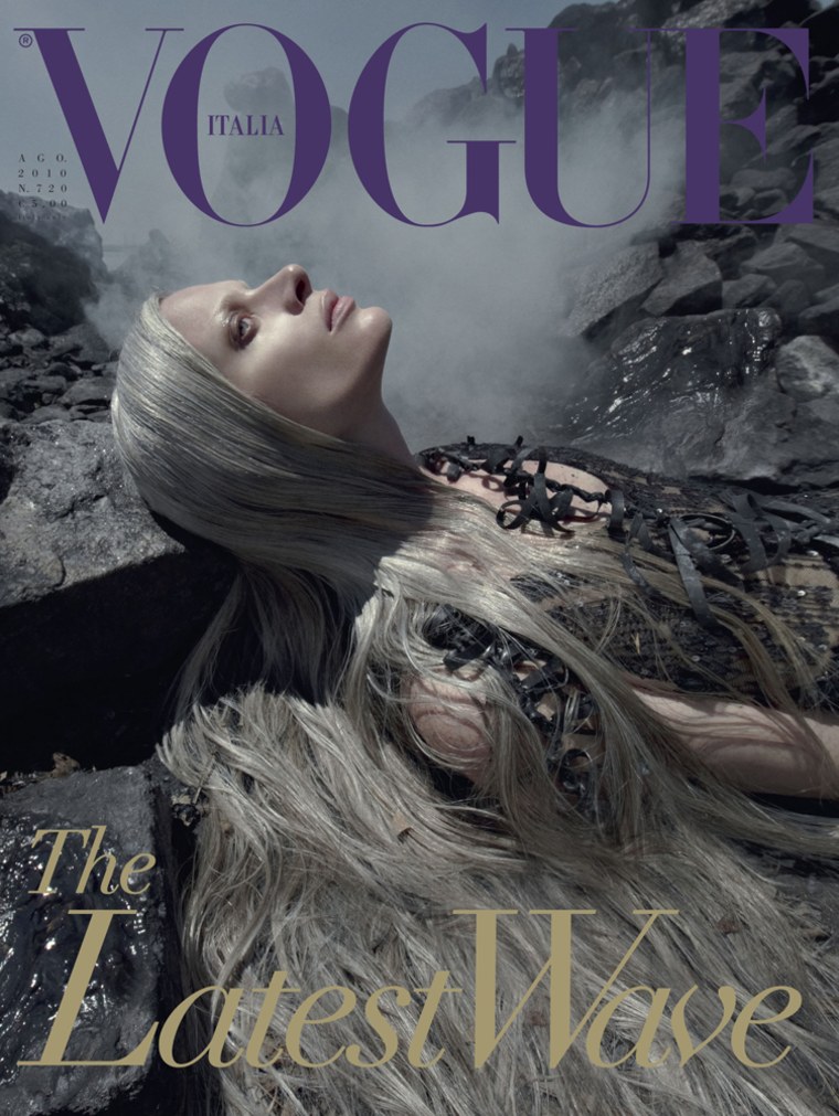 Image: The August issue of Vogue Italia