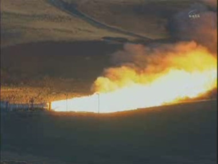 Image: Ares I rocket test-fire