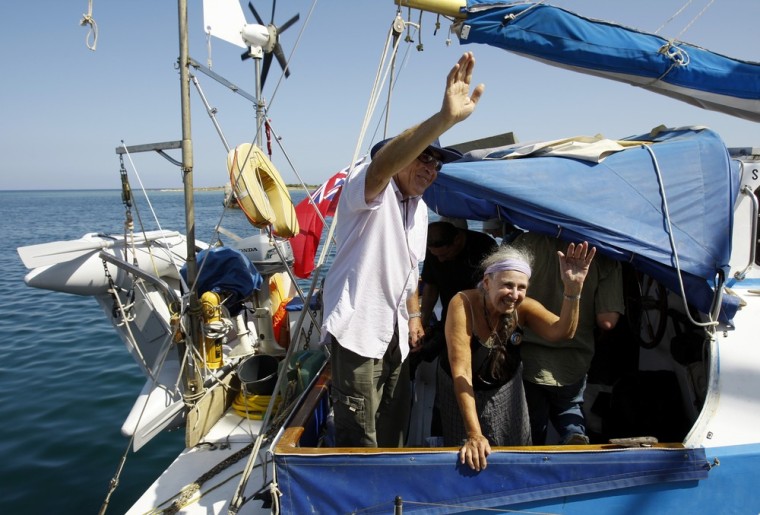 Image: Jewish activists sail from Cyprus to Gaza