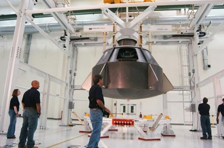 Image: full-scale Orion mockup