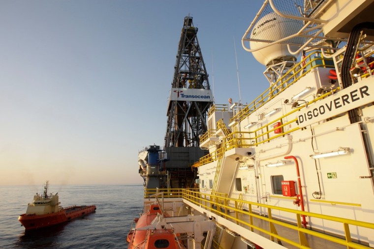 Image: Transocean's ultra-deepwater drillship Discoverer Inspiration in the Gulf of Mexico